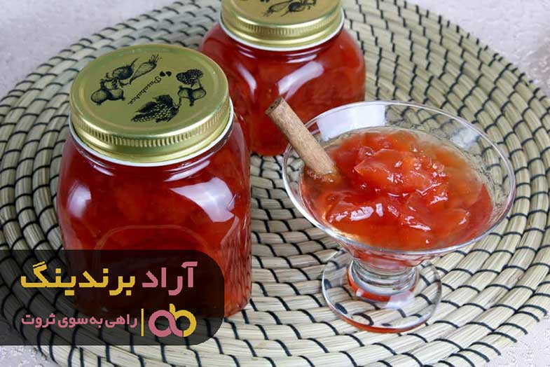 خرید مربای خانگی توت فرنگی در شیراز