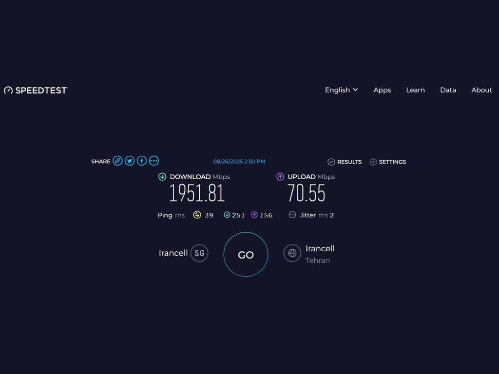 ثبت سرعت ۱.۹۵۱ گیگابیتی 5G ایرانسل در حضور معاون رئیسجمهوری 5 ثبت سرعت ۱.۹۵۱ گیگابیتی 5G ایرانسل در حضور معاون رئیسجمهوری