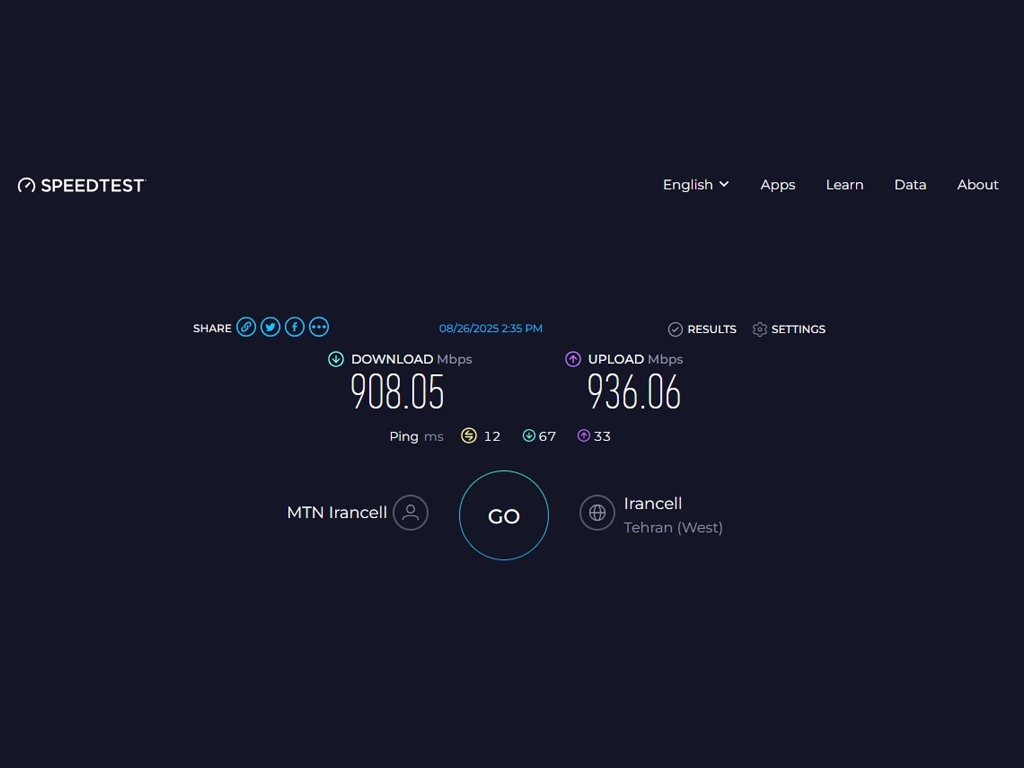 ثبت سرعت ۱.۹۵۱ گیگابیتی 5G ایرانسل در حضور معاون رئیسجمهوری 7 ثبت سرعت ۱.۹۵۱ گیگابیتی 5G ایرانسل در حضور معاون رئیسجمهوری