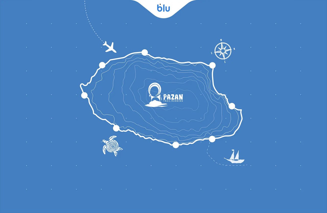 بلو، حامی ماراتن بزرگ کیش شد