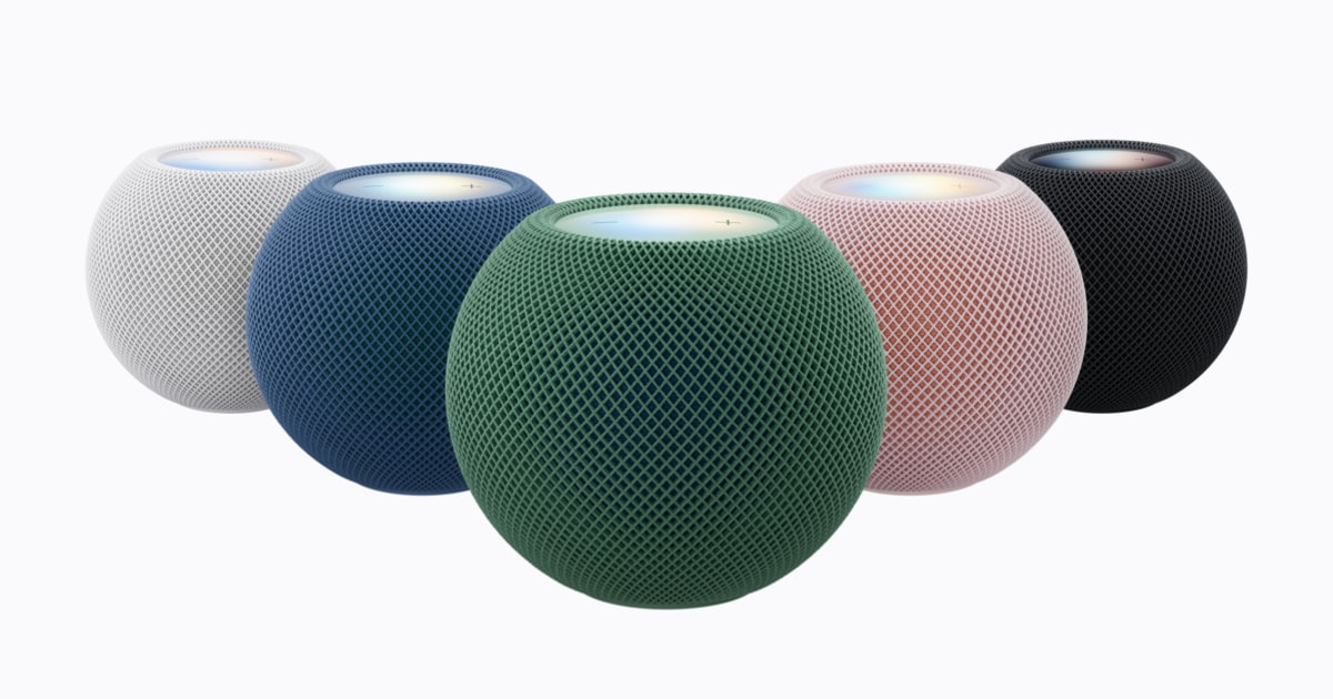 بلندگوهای هوشمند HomePod mini 2 در رنگ‌های مختلف