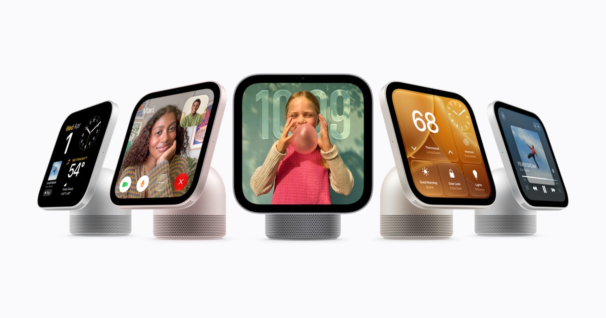 نمایشگر هوشمند Apple HomeView در چند رنگ و با صفحه‌های مختلف