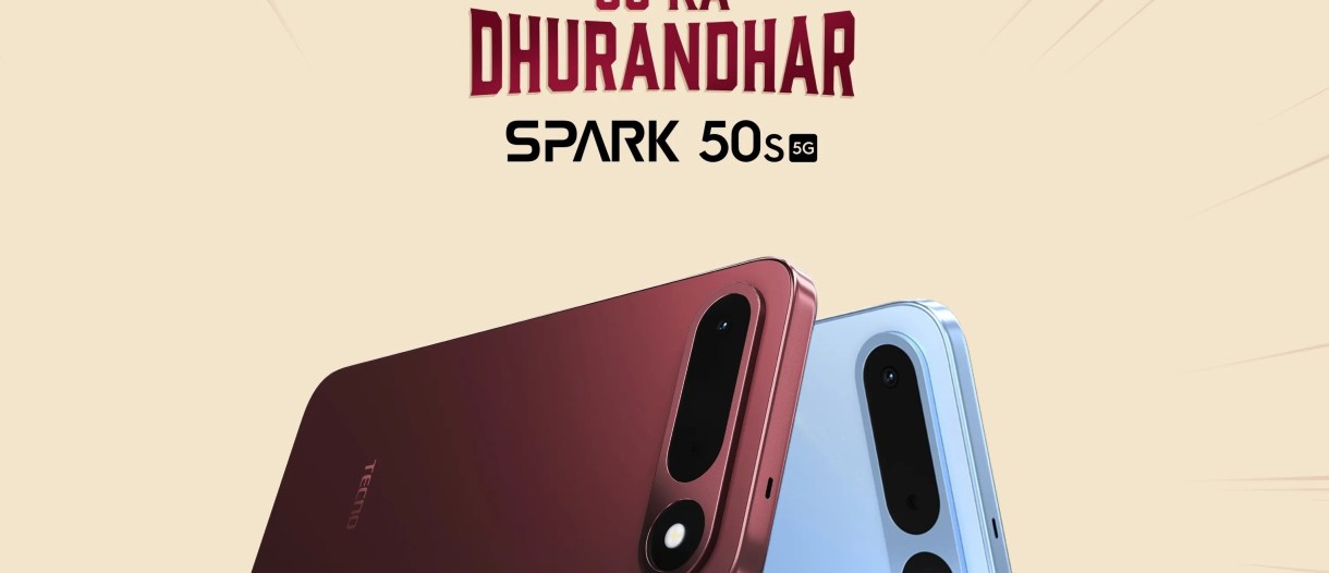 تکنو Spark 50s در رنگ‌های قرمز و آبی
